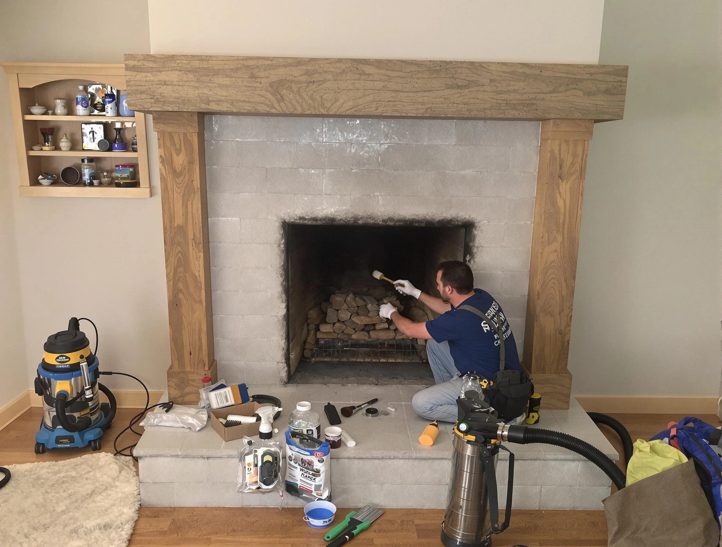 Detailed creosote removal process by Shelbyville Chimney Sweep in Shelbyville, TN
