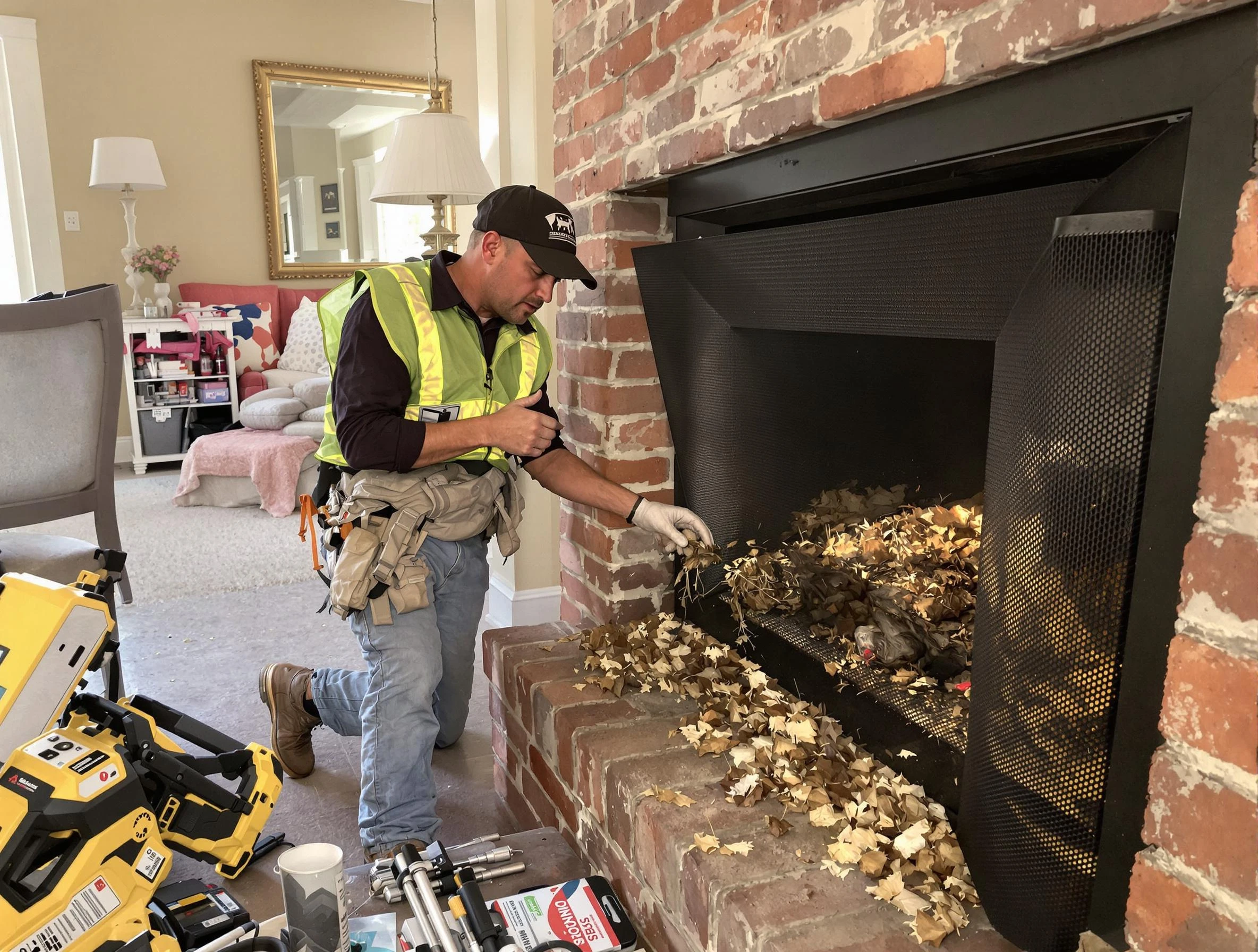 Safe screening installation by Shelbyville Chimney Sweep in Shelbyville, TN