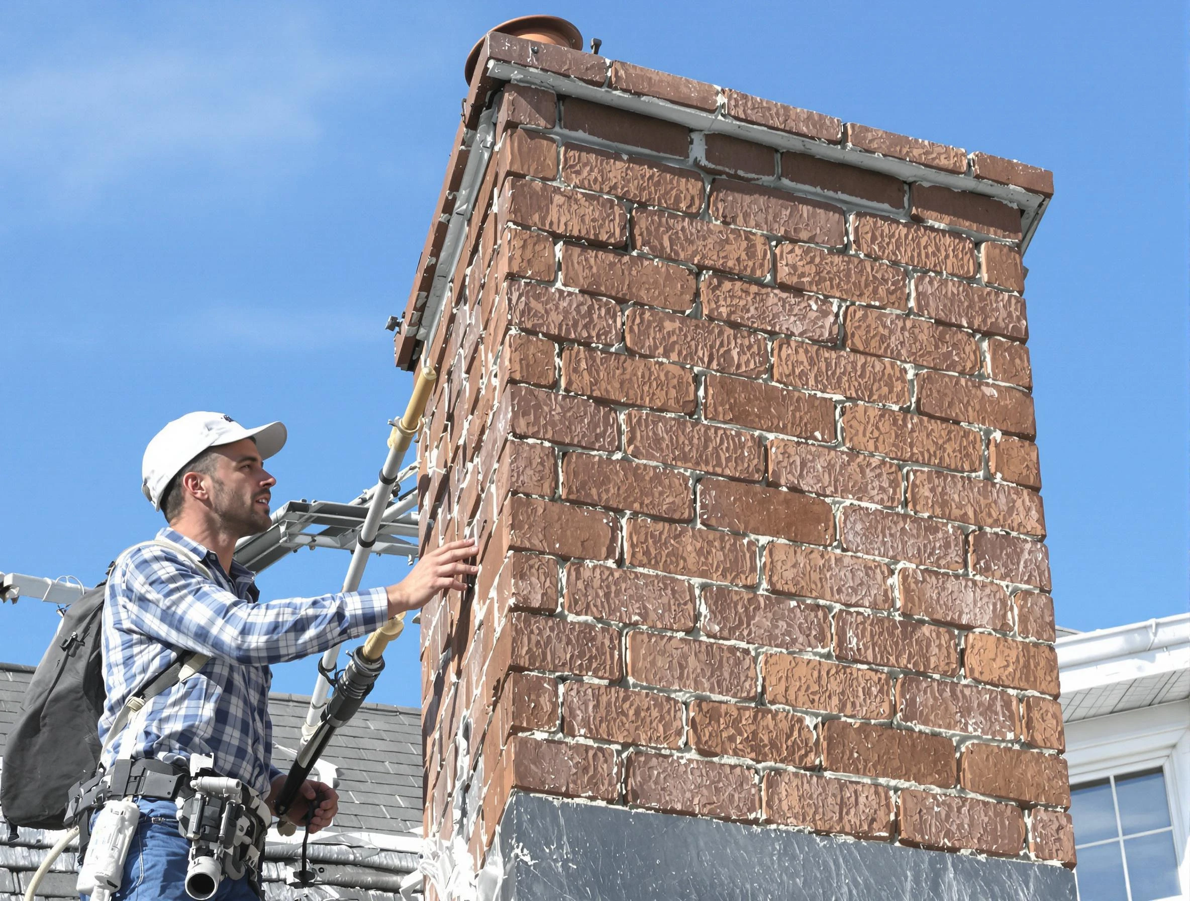 Brickwork for a chimney rebuild by Shelbyville Chimney Sweep in Shelbyville, TN