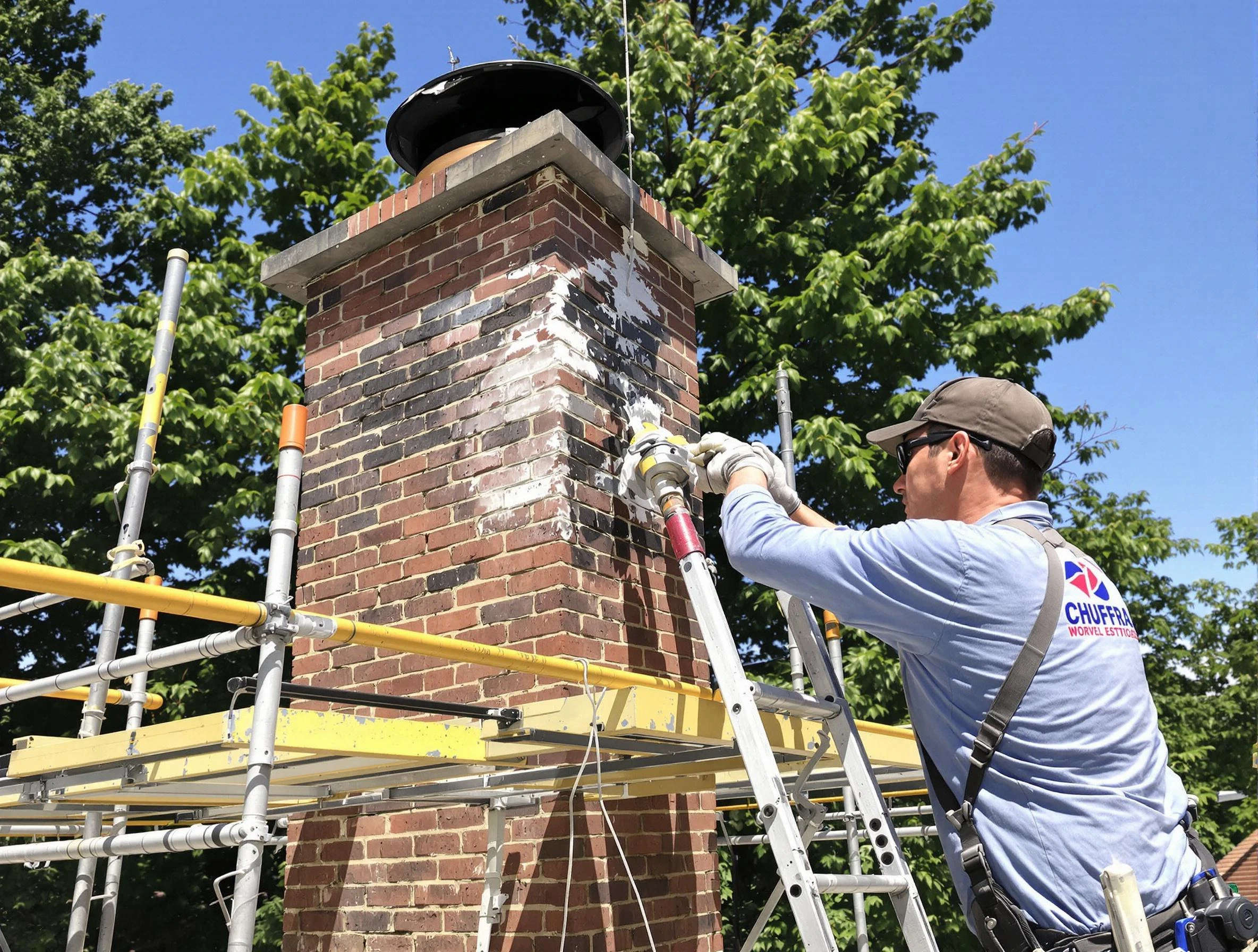 Structural chimney repair by Shelbyville Chimney Sweep in Shelbyville, TN
