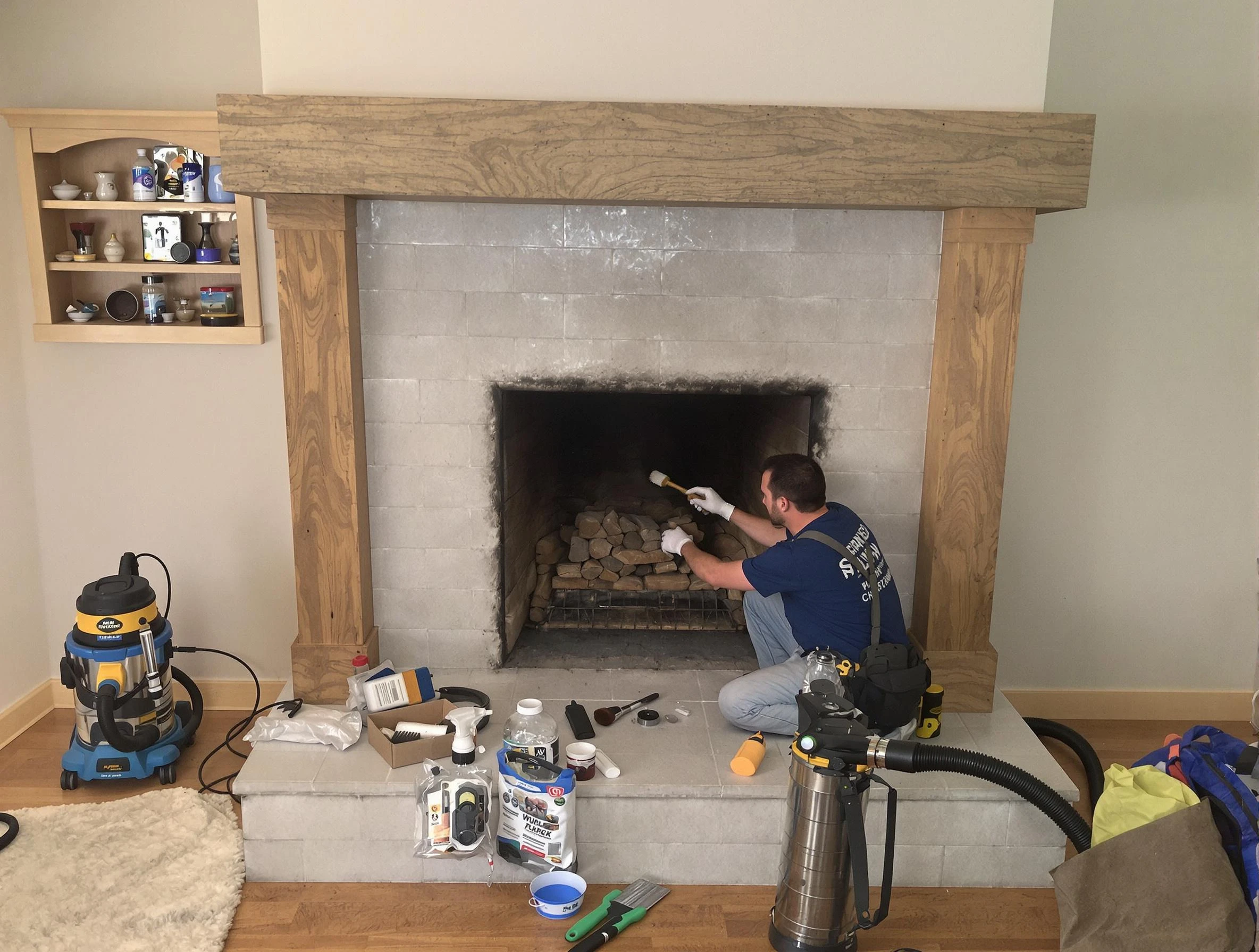 Detailed creosote removal process by Shelbyville Chimney Sweep in Shelbyville, TN
