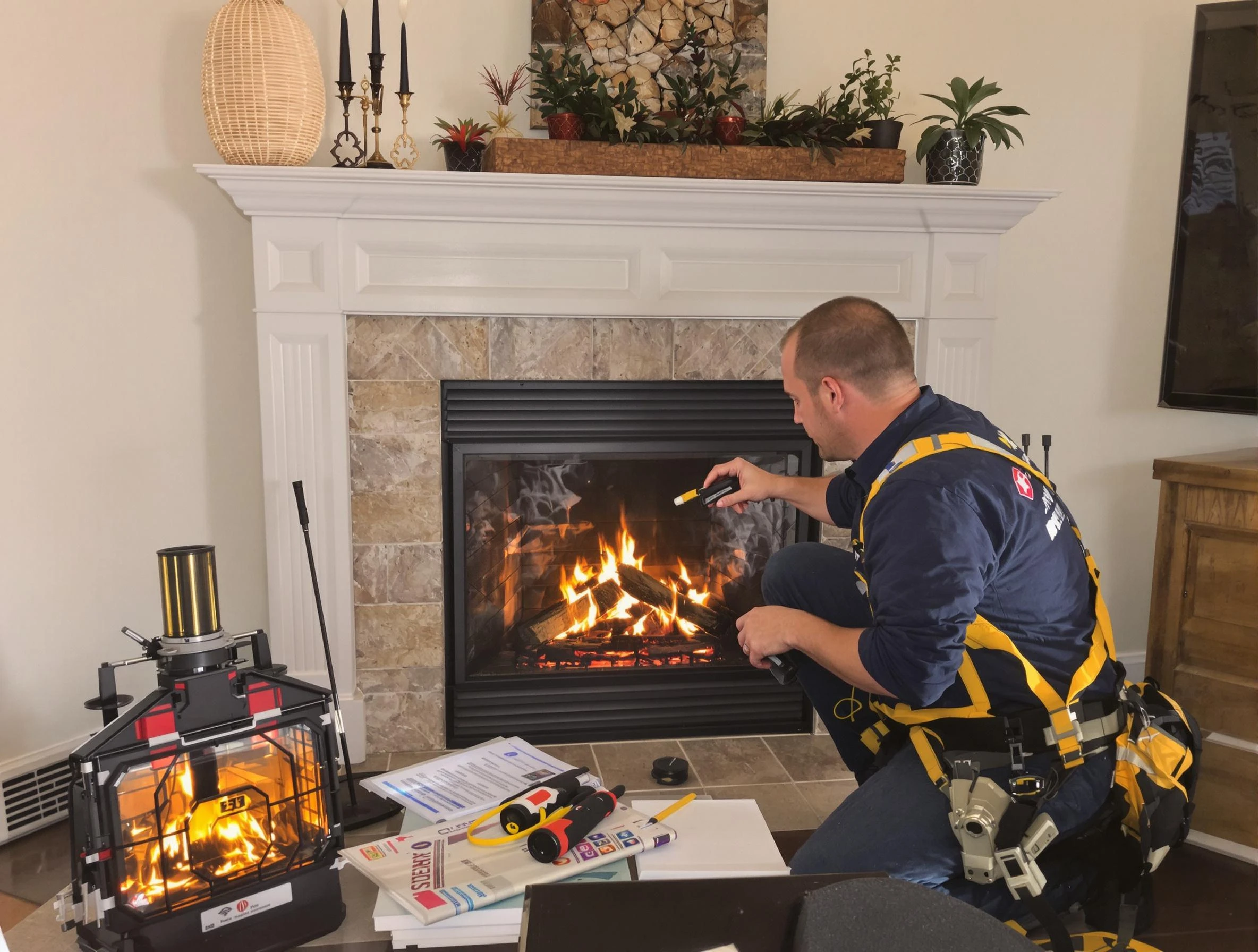 Safety-focused fireplace inspection by Shelbyville Chimney Sweep in Shelbyville, TN